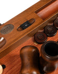 3-IN-1 Chess, Checkers & Backgammon Set | Rosewood & Mother of Pearl