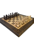 3-in-1 Combo Games | Solid Beech | Folding | Carved