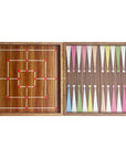 Oak 5-in-1 | Backgammon, Checkers, Chess, Nine Men's Morris & Ludo