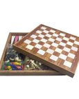 Oak 5-in-1 | Backgammon, Checkers, Chess, Nine Men's Morris & Ludo