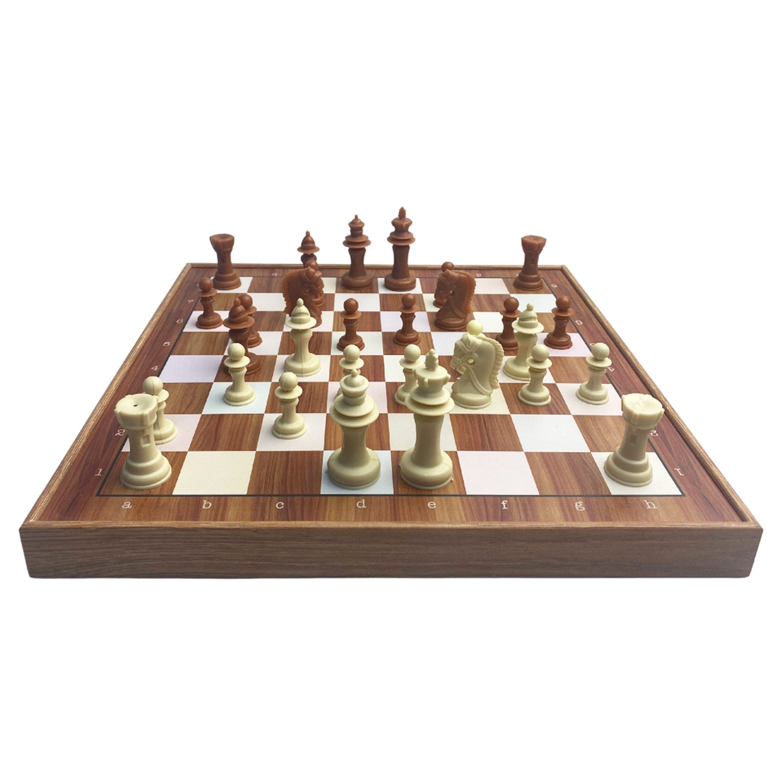 Oak 5-in-1 | Backgammon, Checkers, Chess, Nine Men's Morris & Ludo