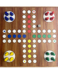 Oak 5-in-1 | Backgammon, Checkers, Chess, Nine Men's Morris & Ludo