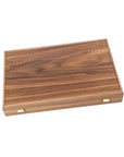 Backgammon | Oak & American Walnut | Red & Walnut Points | Handmade | Side Racks | 48 x 30cm | BKD1RED
