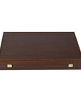 Backgammon | American Wenge | Walnut Burl & Oak Inlay Points | Side Racks | 48cm | BVV1JD