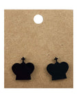 Earrings Perspex | chess-themed studs | medium