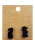 Earrings perspex | chess piece studs | medium