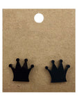 Earrings Perspex | chess-themed studs | medium