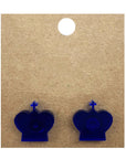 Earrings Perspex | chess-themed studs | medium