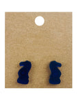 Earrings perspex | chess piece studs | medium