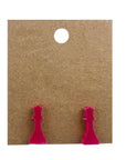Earrings perspex | chess piece studs | medium