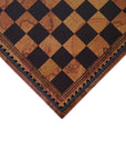 WORLD MAP ECOLEATHER | 3-in-1 Box | Chess, Backgammon & Checkers | 3.5cm Squares | 35cm Board | 219MAP