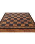 WORLD MAP ECOLEATHER | 3-in-1 Box | Chess, Backgammon & Checkers | 3.5cm Squares | 35cm Board | 219MAP