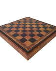 WORLD MAP ECOLEATHER | 3-in-1 Box | Chess, Backgammon & Checkers | 3.5cm Squares | 35cm Board | 219MAP