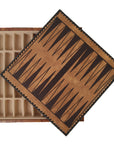 WORLD MAP ECOLEATHER | 3-in-1 Box | Chess, Backgammon & Checkers | 3.5cm Squares | 35cm Board | 219MAP