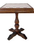 TILIA TABLE WITH BRIAR ELM CHESSBOARD | Backgammon Inside | 62mm Squares | TAV450