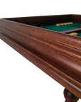 TILIA TABLE WITH BRIAR ELM CHESSBOARD | Backgammon Inside | 62mm Squares | TAV450