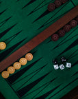 EZEKIEL | Red Bud Rose Chess Pieces | 110mm King | Tilia Chess Table with Backgammon | 62mm Squares