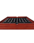 WALNUT MAPLE MATTE FINISH | Storage Box | 3.7cm Squares | B08943