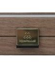Backgammon | American Walnut | Handmade | Blue Inlay | Walnut & Oak Points | 20 x 12cm | TK04