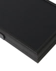 Backgammon | Carbon Fibre Finish | Black & Red Inlay Points | Handmade | Side Racks | 30 x 20cm | BDE3CFR