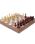 House_of_Chess_ezekiel_red_budrose_chess_pieces_110mm_king_santos_palisander_sycamore_board_60mm_squares_2