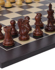 STALLION KNIGHT | Anjan Wood | 78mm King | Wenge Maple Board | 45mm Squares