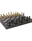 House_of_Chess_staunton_solid_brass_black_gold_105mm_king_leather_board_black_light_grey_55mm_squares_1