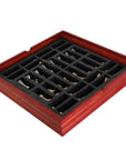STAUNTON | Solid Brass | Gold & Silver | 70mm King | Walnut and Maple Board | Storage Box | 37mm Squares
