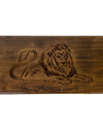 Backgammon Set | Solid Beech | Carved | Lion Body