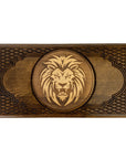Backgammon Set | Solid Beech | Carved | Lion Head