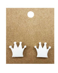 Earrings Perspex | chess-themed studs | medium