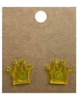 Earrings Perspex | chess-themed studs | medium
