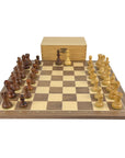 AMERICAN STAUNTON broadbase | Walnut & Maple with notation board (x large)