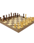 AMERICAN STAUNTON broadbase | Walnut & Maple with notation board (x large)