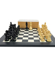 AMERICAN STAUNTON, ebonised | Black Poplar & Birds Eye Maple board (small)