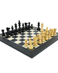 AMERICAN STAUNTON, ebonised | Black Poplar & Birds Eye Maple board (small)