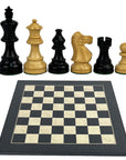 AMERICAN STAUNTON, ebonised | Black Poplar & Birds Eye Maple board (small)