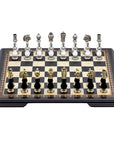 ARABESQUE Chess Set with Black & Mother of Pearl Beech Board | 50mm