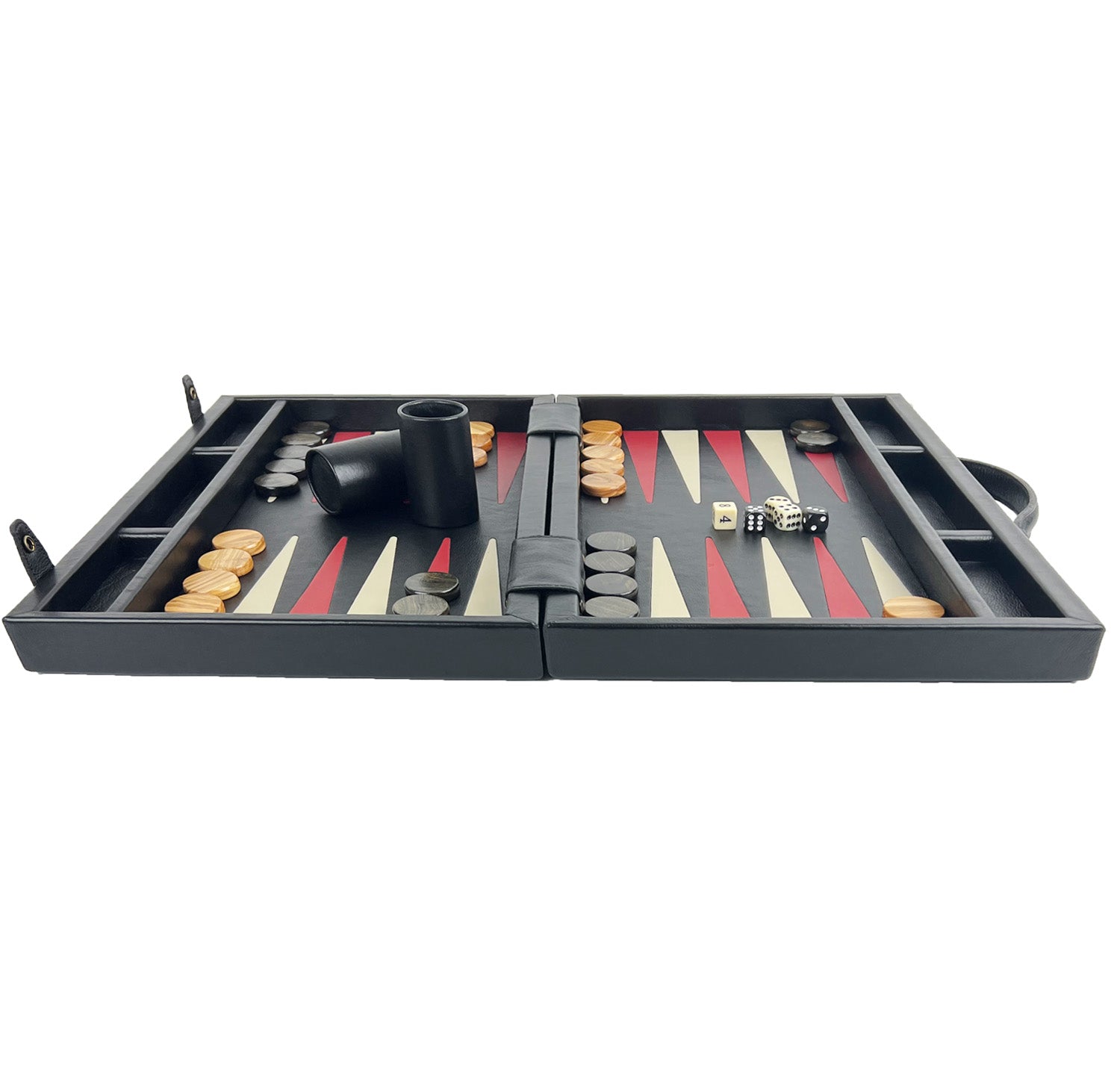Backgammon Pieces S For Adults Sondergut Roll-Up Travel Backgammon...