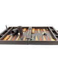 Backgammon Set | Dark Brown | Side Racks | 48cm