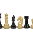 Traditional black & wood-like finish pieces & black Walnut board | xx large