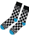 SOCKS | Chess Themed | Black, White & Blue