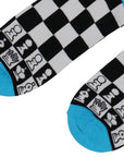 SOCKS | Chess Themed | Black, White & Blue