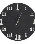 Chess Wall Clock | Round | Wood