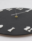 Chess Wall Clock | Round | Wood