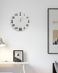Chess Wall Clock | Round | Wood