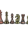 Traditional copper & brass finish pieces & Leather board | x large