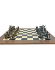 Cycladic metal pieces | Black Poplar board | large