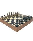 Cycladic metal pieces | Black Poplar board | large