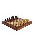 Travel Chess Set | Wooden | Magnetic | Folding | 18cm